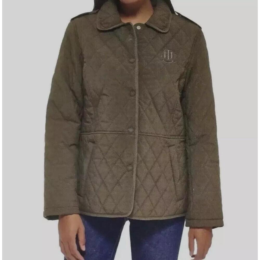 Tommy Hilfiger Women's Quilted Snap Jacket Size L O9